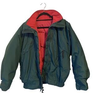 Vtg 90's Y2K Columbia Nylon Jacket Women L Down Fill Duvet Puffer Coat 2 Layers